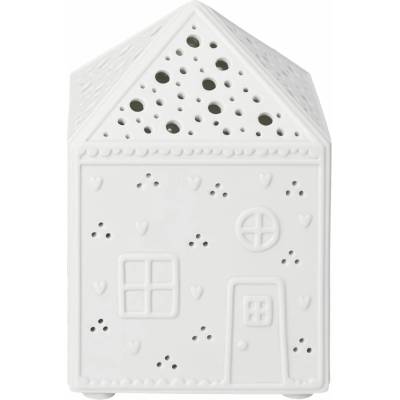 räder Porcelánový LED svítící domeček Light, bílá barva, porcelán