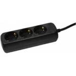 LogiLink Power Extension 1.4 M 3 Ac Outlet(S) Black