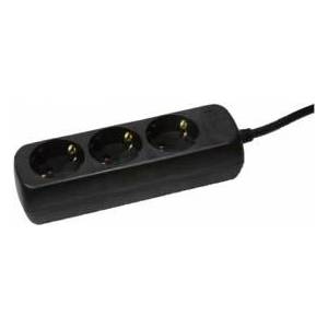 LogiLink Power Extension 1.4 M 3 Ac Outlet(S) Black