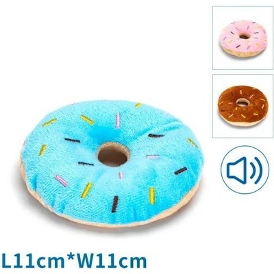 Nobleza plyšová donut 11 cm modrá