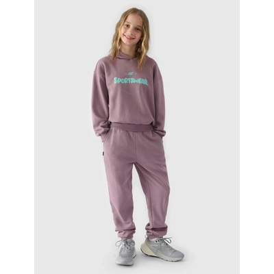 4F dievčenské tepláky TTROF754 Fialová