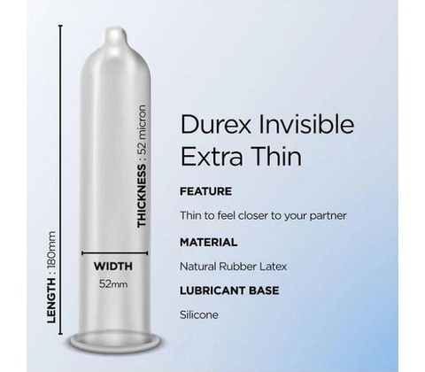 Durex Invisible Extra Thin Extra Sensitive 10 ks