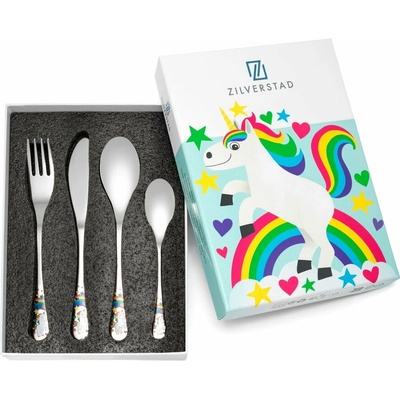 Antikoro detský príbor Unicorn Zilverstad 4 ks