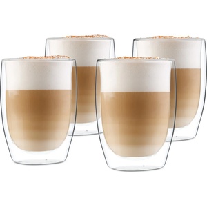 Klarstein Glaswerk Jesolo, термо чаши с двойно стъкло, 350 ml, ръчно изработени, боросиликатни стъкла (-) (-) - electronic-star - 62,39 лв