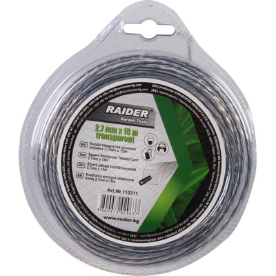 Raider Квадратната усилена усукана корда Raider Garden Tools, 110311 - 2.7 mm, 15 m (110311)