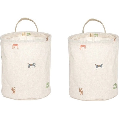 OYOY Mini Кремави текстилни детски кошници за играчки в комплект 2 бр. ø 18x22 cm Moira - OYOY Mini (M107771)