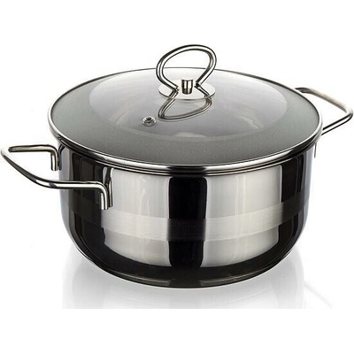 BANQUET hrnec pr.26cm 6,5l nerez MATTE NEW LINE indukce + poklice sklo