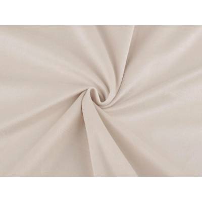 Stoklasa Samet / velvet hladký šíře 280 cm Balení: 1 m, Varianta: 1 (260 g/m²) béžová světlá 1 (260 g/m²) béžová světlá