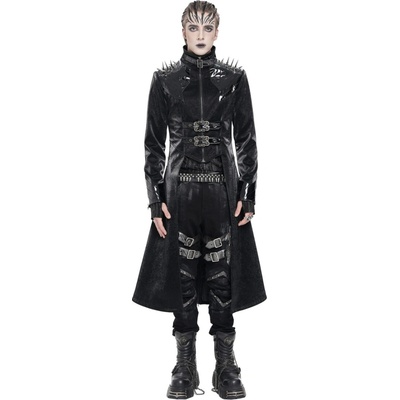 Devil Fashion kabát Punk Čierna