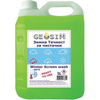 ТЕЧНОСТ ЗА ЧИСТАЧКИ ЗИМНА -20°c 5л ГОТОВА ЗА УПОТРЕБА (g01025)