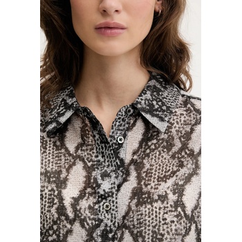 IRO Риза iro дамска в черно със свободна кройка с класическа яка wm18aloune (wm18aloune)