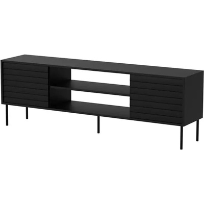 Cama MEBLE Cama EF CORTINA ТВ шкаф 180x40x60 черен (5903815011078)