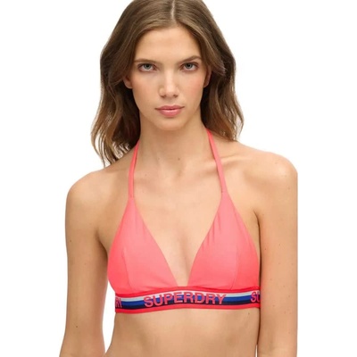 Superdry Triangle Stripe bikini bottom - Pink (Hyper Fire Pink)