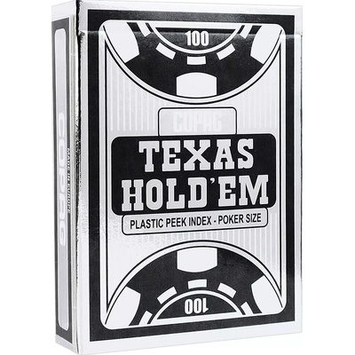 Copag Texas Hold'em PC Peek Silver Black