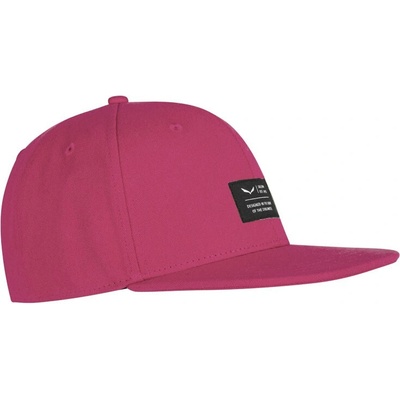 SALEWA Puez Canvas Flat Cap rose red