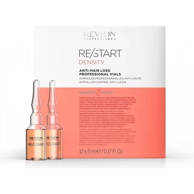 Revlon Restart Density Anti-Hair Loss Vials Ampule proti vypadávání vlasů 12 x 5 ml