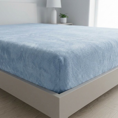Vesna mikroflanel prostěradlo Excellent světle modré 90x200