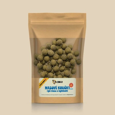 Dingo Masové kuličky rybí maso s bylinkami 150 g