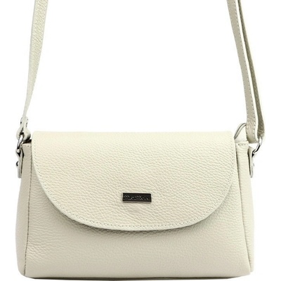 Mia More malá kožená crossbody kabelka no. 018 béžová