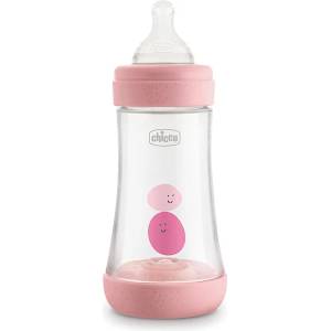 Chicco Шише Chicco - Perfect 5, 240 мл, за момиче (N0260) - ozone