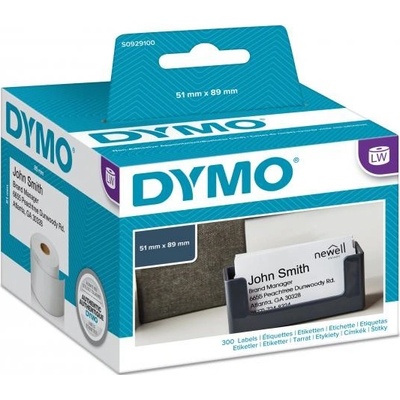 DYMO ŠTÍTKY, "LW" NA KARTOTÉKY/VYSAČKY, BIELE, KARTON