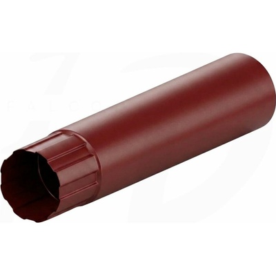 Krop Zvodová rúra oceľový Ø 90 mm 1 m RAL 3009 Oceľovo červená