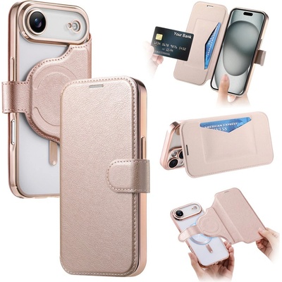 AppleMix Puzdro pre Apple iPhone Air - sub. MagSafe - odnímateľné - Rose Gold pink
