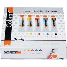 Olejové fraby Cobra Study základný set 5 x 40 ml