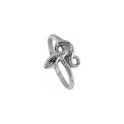 Infinitysilver Strieborný prsteň had drobný 4214857