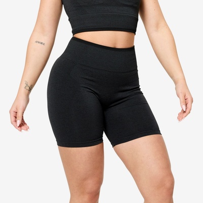 Domyos dámske fitness šortky s elastickým pásom čierne