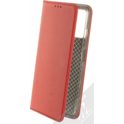 Pouzdro 1Mcz Magnet Book Xiaomi Redmi Note 10 5G Poco M3 Pro červené