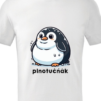 Dětské tričko s tučňákem Plnotučňák dětské