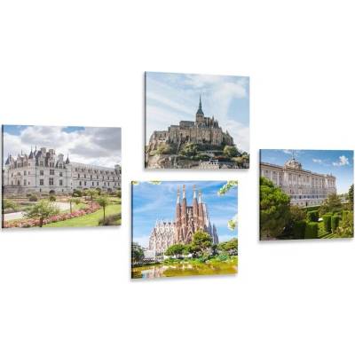 Set obrazů historické bohatství - 4x 60x60