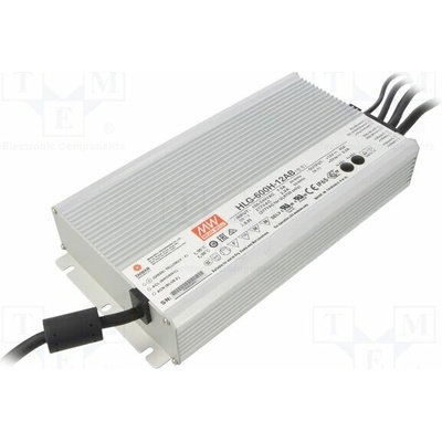 MEAN WELL HLG-600H-12AB Napájecí zdroj: spínaný; LED; 480W; 12VDC; 20÷40A; 90÷305VAC; IP65