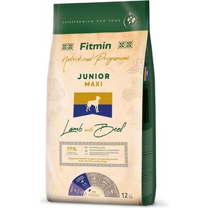 Fitmin Nutritional Programme Junior Maxi Lamb&Beef 12 kg