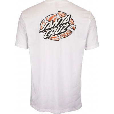 Santa Cruz WARP BROKEN DOT TEE White