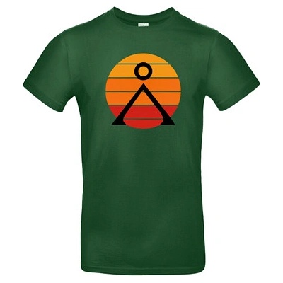 Imago tričko Hvězdná brána Symbol Tau ri zelené