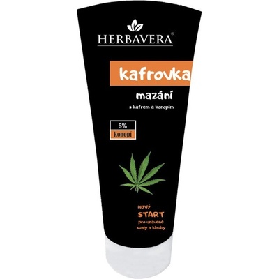Herbavera Kafrovka mazání s kafrem a konopím 200 ml