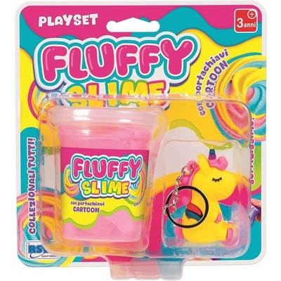 RS Toys Ключодържател RS Toys - Fluffy Slime, Еднорог (12306B)