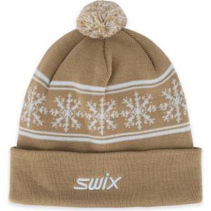 Swix Дамска зимна шапка (beanie) Swix Women's Scandi Beanie - Dune - размер 58 cm (904-4904-0112)