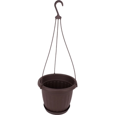 Lechuza Závesný samozavlažovací kvetináč Nido Cottage plastový 27 x 23 cm hnedý