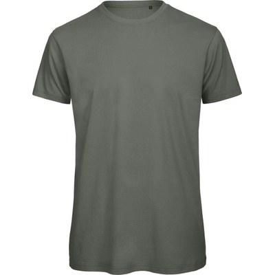 B&C tričko Inspire T medium fit z bio bavlny krátký rukáv pánské khaki millennial