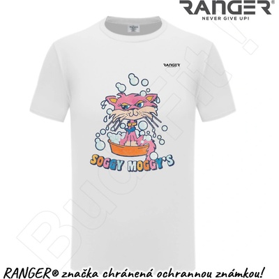 Ranger tričko Soggy Moggy's biela