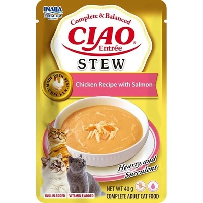 Churu Cat Entrée Stew Chicken Recipe with Salmon 40 g