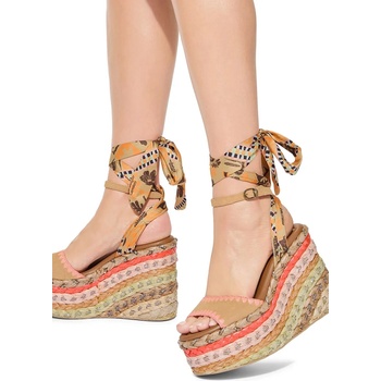 Kurt Geiger London сандали с висок ток Chelsea Scarf Wedge (5597294209)