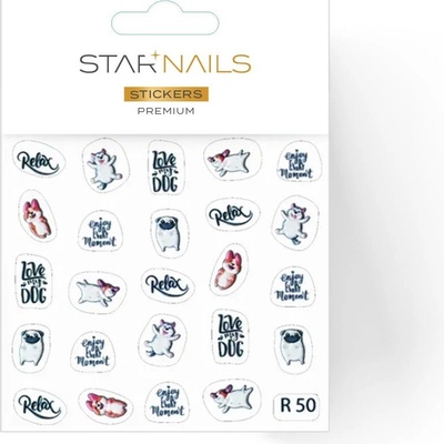 Nálepky na nehty 3D Premium samolepky R50