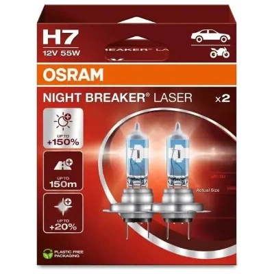 Osram Night Breaker Laser H7 PX26D 12V 55W 64210NL-2HB