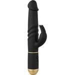 Dorcel - вибратор за двойна стимулация с вибриращ клитор стимулатор - черен