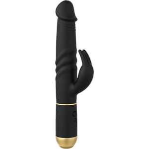 Dorcel - вибратор за двойна стимулация с вибриращ клитор стимулатор - черен