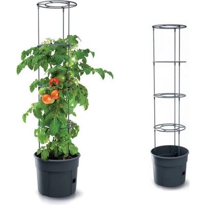 Kvetináč Prosperplast TOMATO GROWER na pestovanie paradajok 29,5 cm antracit